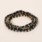 7PCS - Beaded Stretch Stackable Multi Layered Bracelets
