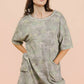 Camo Print Knit Casual Romper