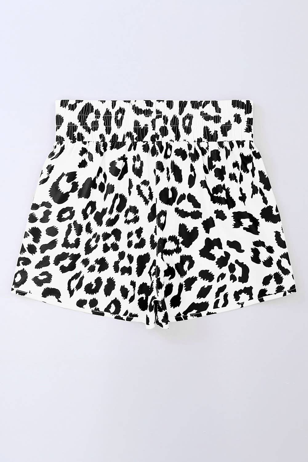 66 Leopard/Checkered High Waisted Athletic Shorts (S-XL): Blue Leopard / Missy / M