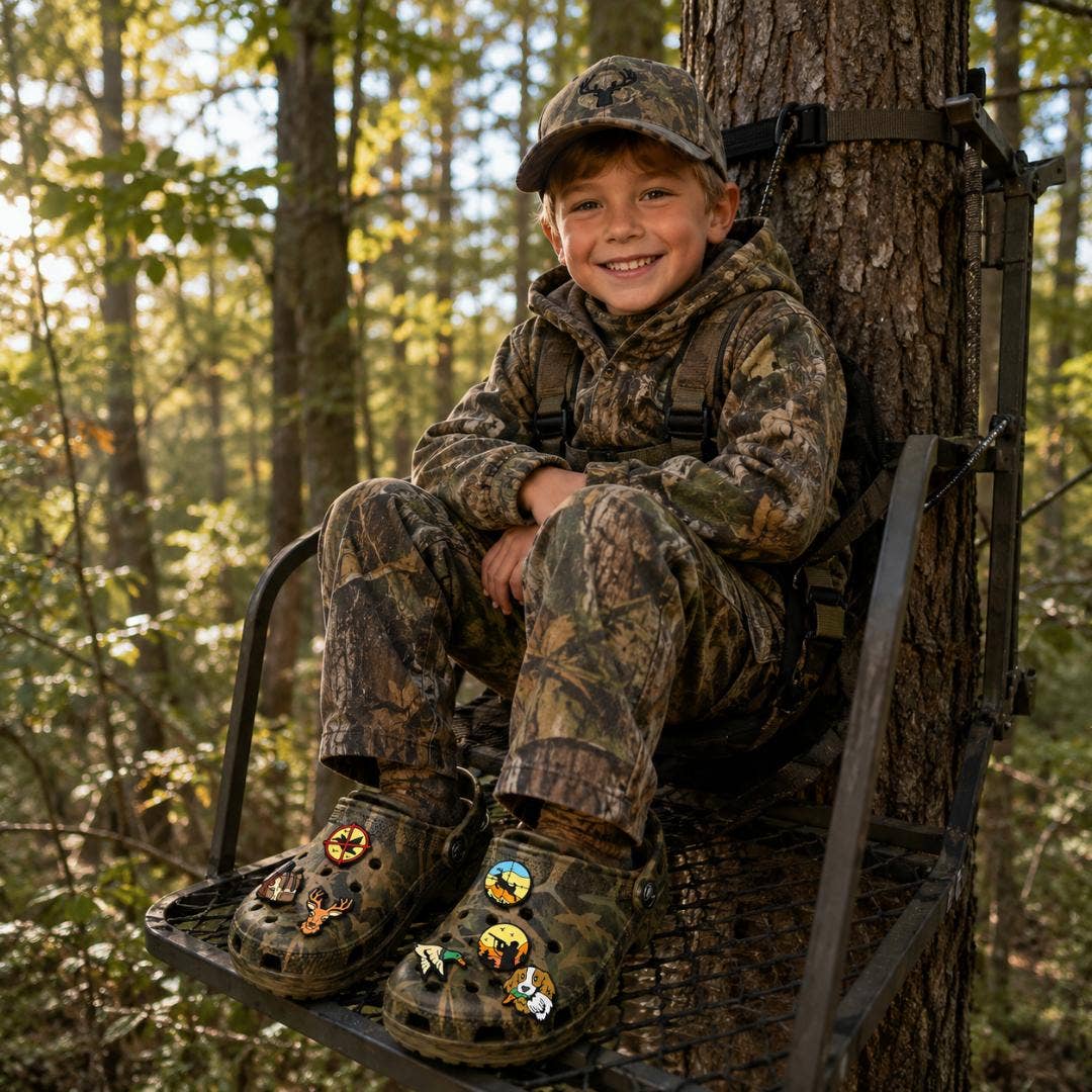 Duck Deer Hunting Shoe Charms Croc