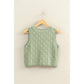 Basket Weave V-Neck Sleeveless Vest