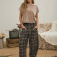 WASHED SHORT SLEEVE BOXY KNIT TOP