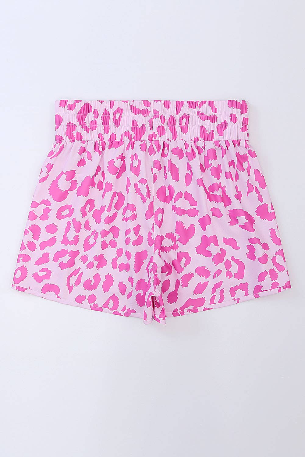 66 Leopard/Checkered High Waisted Athletic Shorts (S-XL): Blue Leopard / Missy / XL