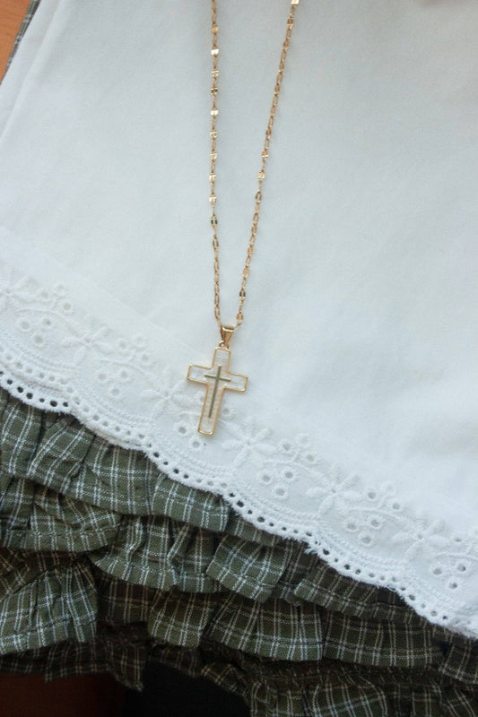 Peace Cross Necklace John 14:27