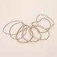 7PCS - Beaded Stretch Stackable Multi Layered Bracelets