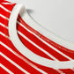 Fashion Stripe Ribbed Round Neck Trim Loose Tank Top