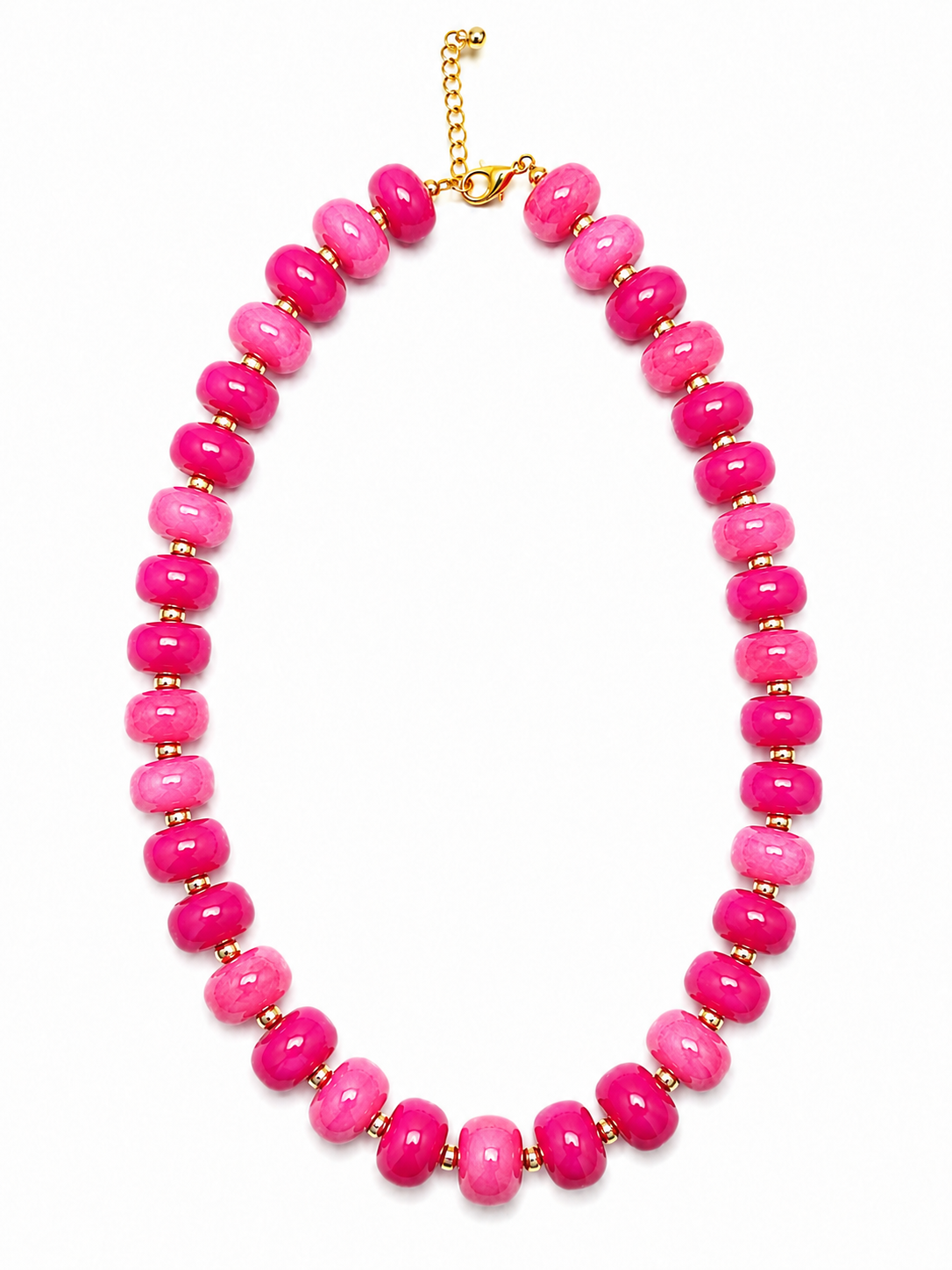 Luxe Marbled Beaded Candy Necklace