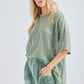 Mineral Washed Lace Top