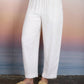 TEXTURED HIGH ELASTIC WAIST LOUNGE PANTS