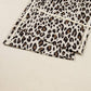 Khaki Leopard Wide Leg Cropped Pants