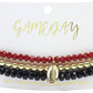 Gameday Stretchy Stack - Black + Garnet