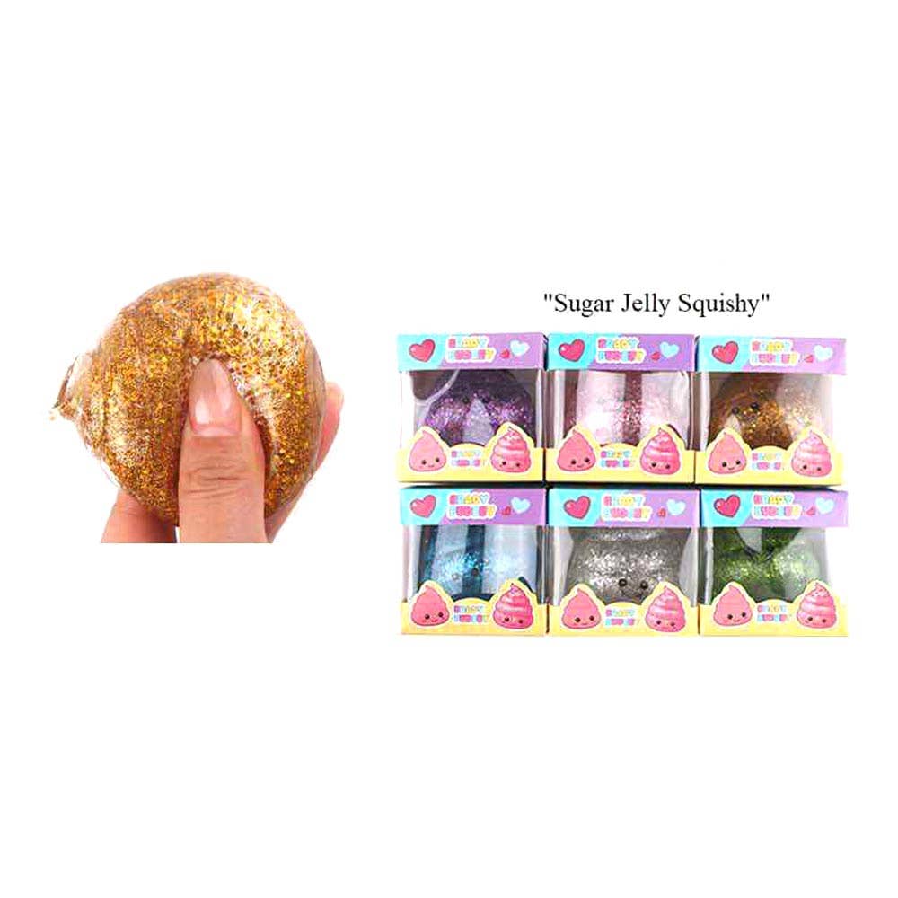12PCS - Glitter Poop Squeeze Squishy Stress Relief Toy