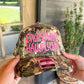 Everything Hallelujah Embroidered Trucker Hat Camo