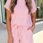 Texture Stripe Knit 2pcs Shorts Set | S-XL