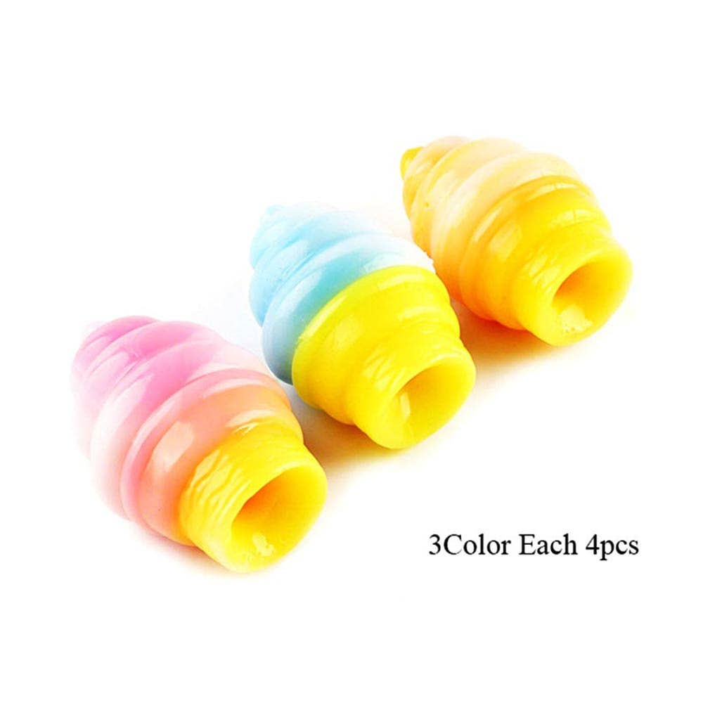 12PCS - Ice Cream Cone Squeeze Squishy Stress Relief Toy