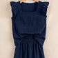Textured Square Neck Top and Shirred Shorts Set
