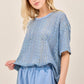 Mineral Washed Lace Top