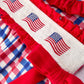 4th of July Plaid Flag Girl Bloomer Set With Bow