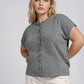 PLUS RAW EDGE SLEEVELESS LIGHTWEIGHT CARDIGAN