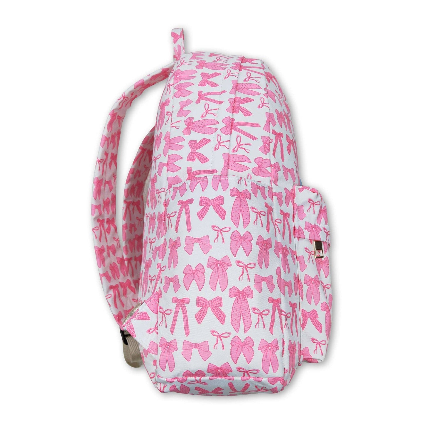 Pink bow children girls back to school backpack