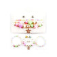 12 SET OF 4 - Kids Star Charm Beaded Stretch Bracelet Earring Set