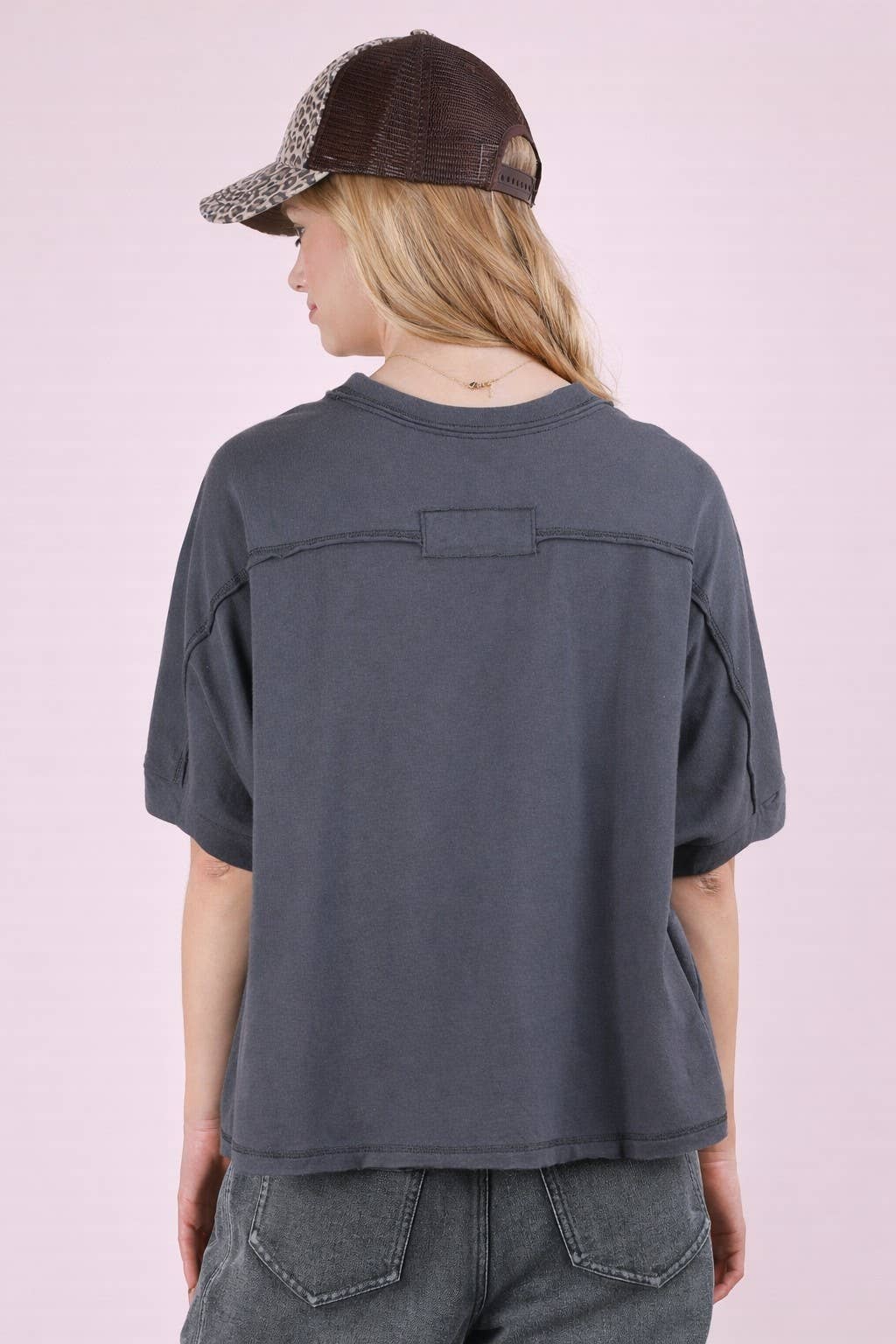 Oversized Crop Comfy Knit Top