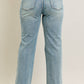 High Waisted Distressed & Knee Patch Straight- PLUS