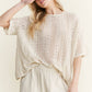 Mineral Washed Lace Top