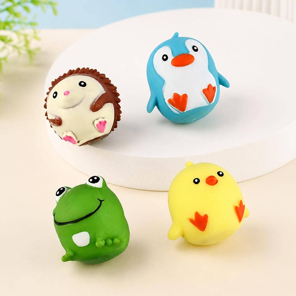 12PCS - Cute Animal Squeeze Squishy Stress Relief Toy