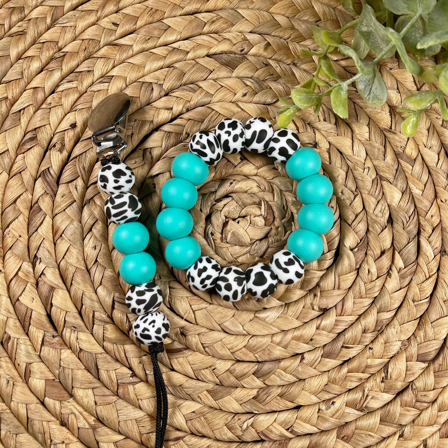 Cow Print Teething Products