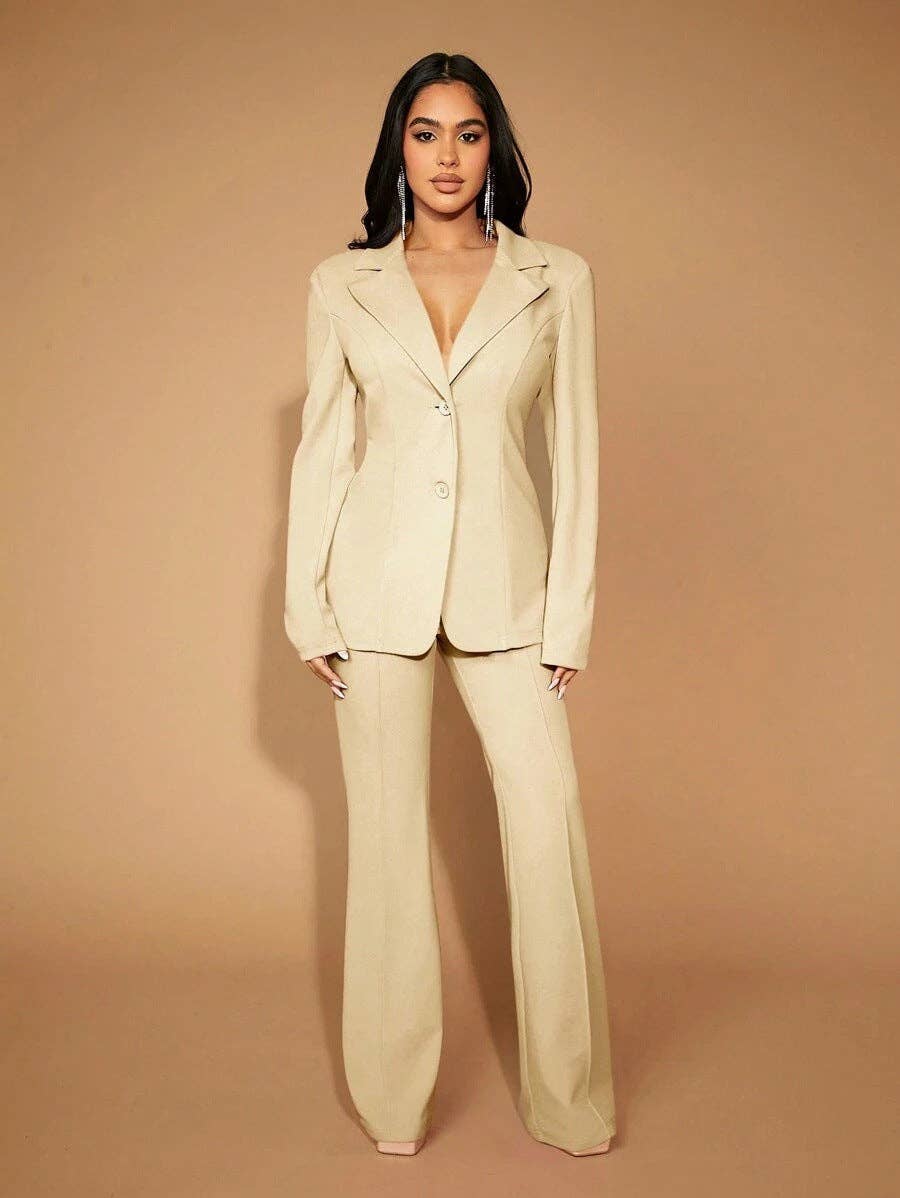 High Waist Straight Leg Pants Women's Work Trousers