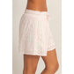 Striped Drawstring Shorts