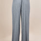 Leopard Print Wide Leg Pleated Pants