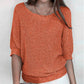 Lightweight Knit Sweater Dolman Sleeve Pullover Top