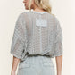 Mineral Washed Lace Top