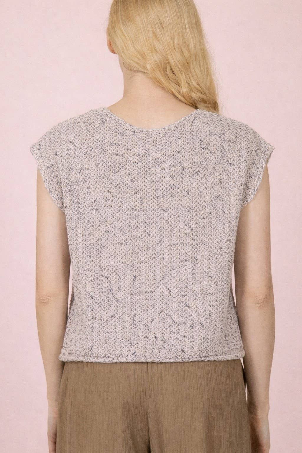 Button Down Knit Sweater Vest