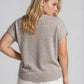 PLUS RAW EDGE SLEEVELESS LIGHTWEIGHT CARDIGAN