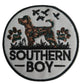 Southern Boy Dog Embroidered Iron On Patch