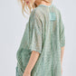Mineral Washed Lace Top