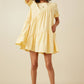 Womens Asymmetric Seam Detail Cinched Cuff Poplin Dress