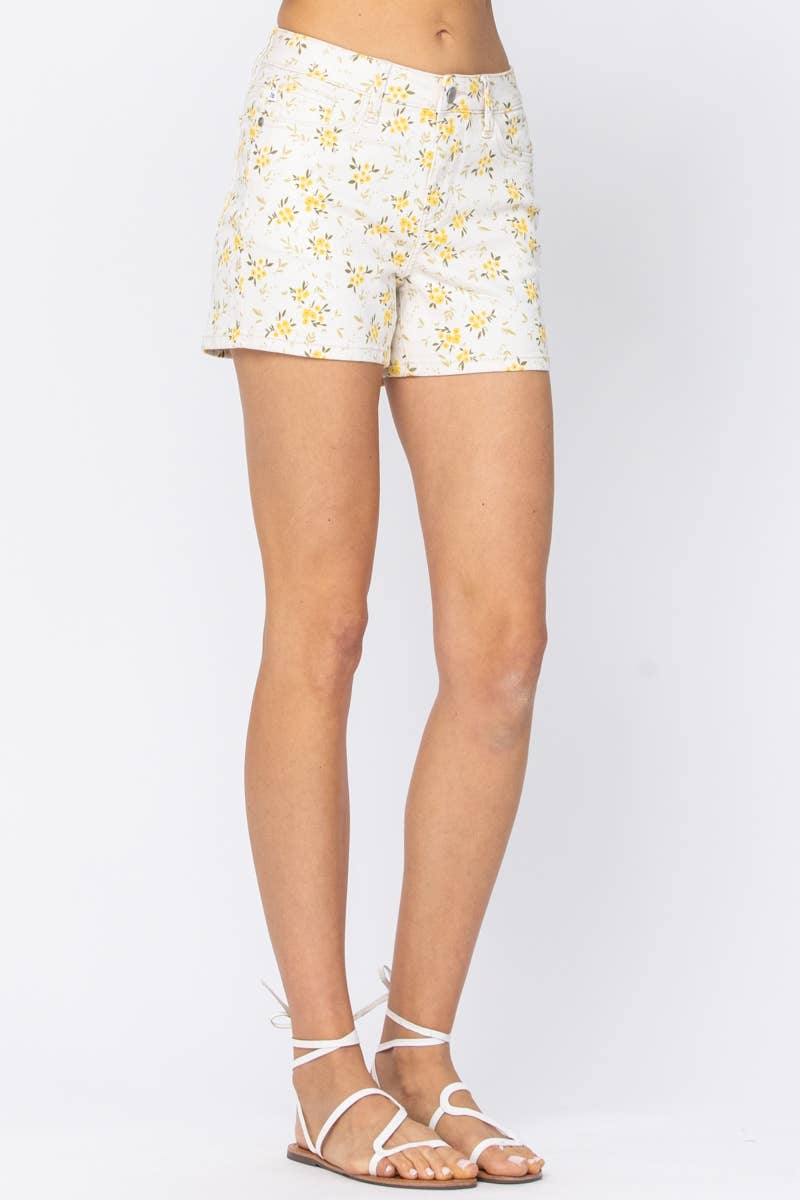 FLOWER PRINT SHORTS