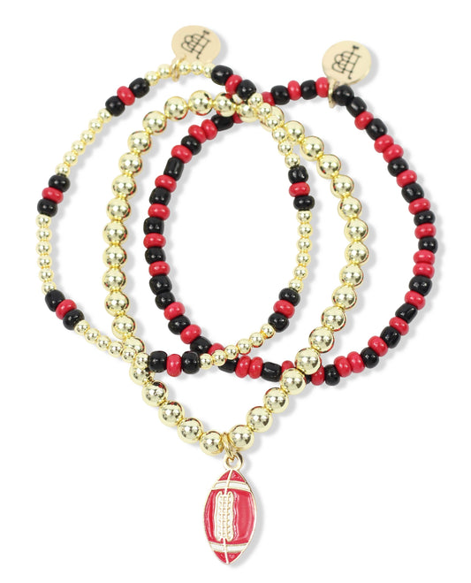 Tailgate Stretchy Stack - Black & Red