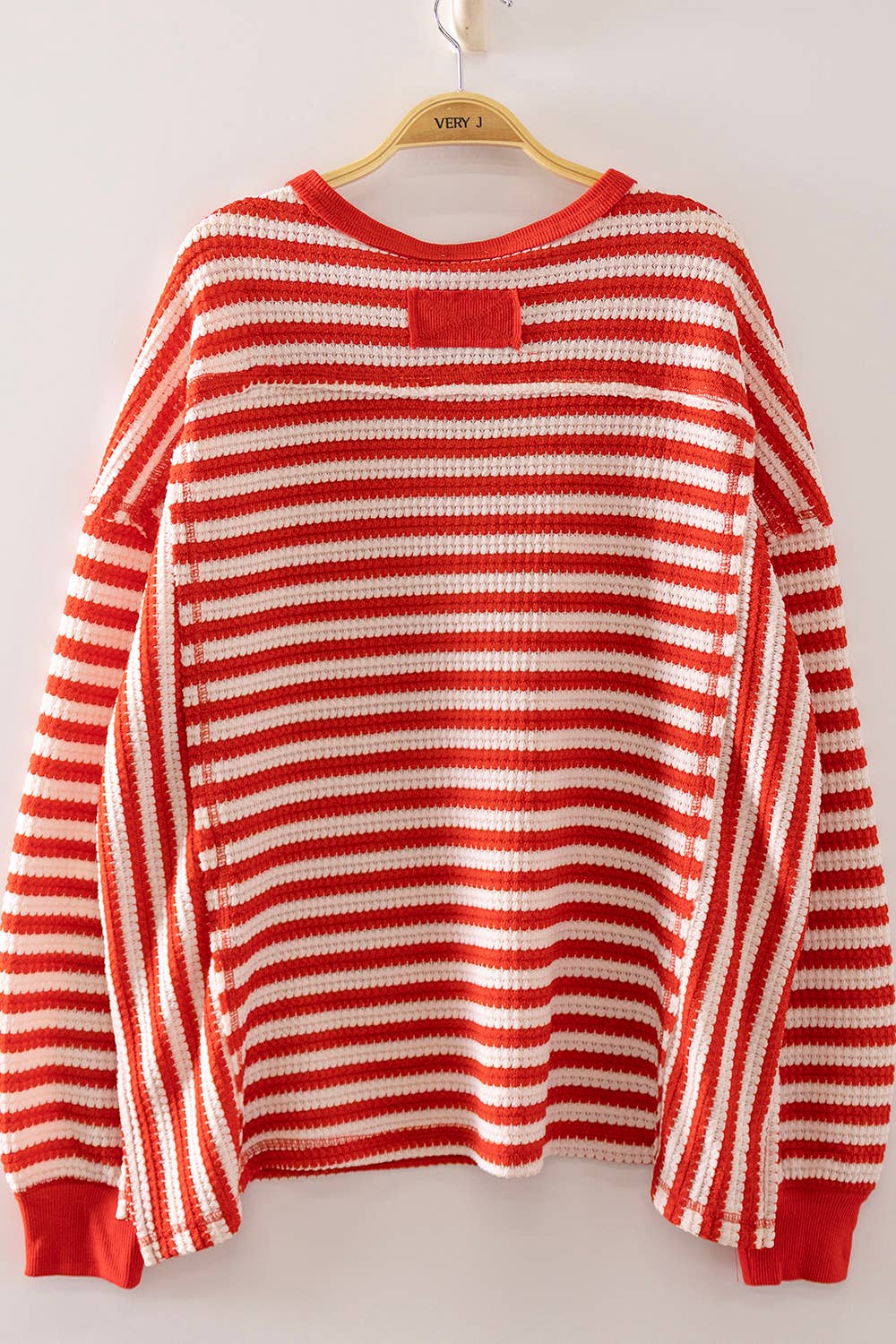 Stripe Waffle Top