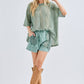 Mineral Washed Lace Top