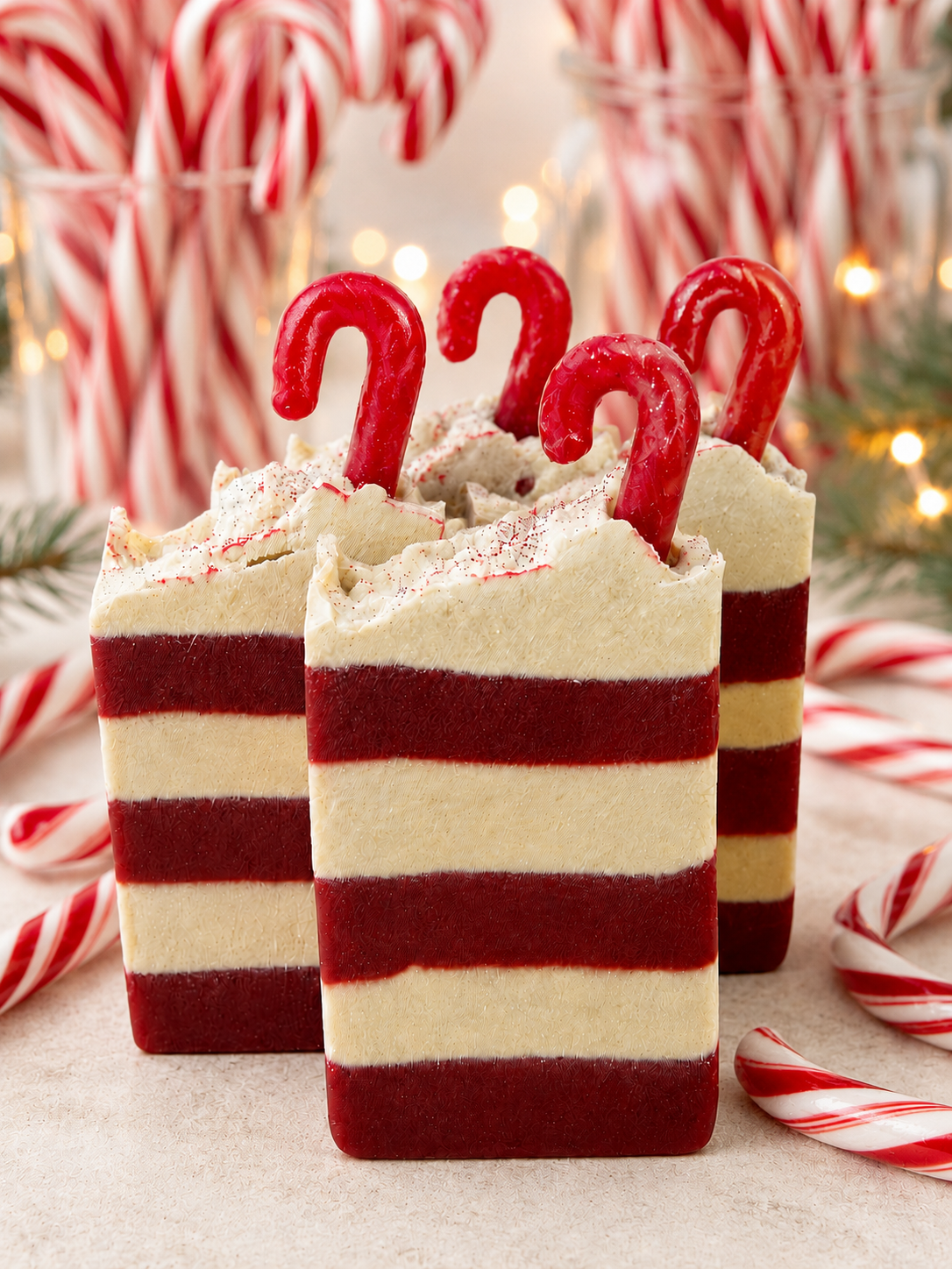Candy Cane Goat Milk Soap