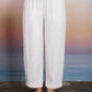 TEXTURED HIGH ELASTIC WAIST LOUNGE PANTS