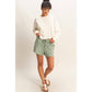 Drawstring Waist Shorts