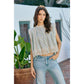 FLORAL PRINT WOVEN BUTTON DOWN TRIMMED BLOUSE TOP