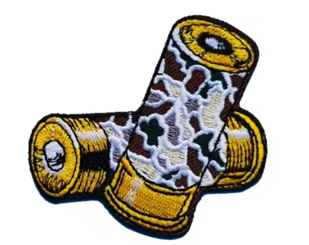 Shotgun Shells Ammo Embroidered Iron On Patch