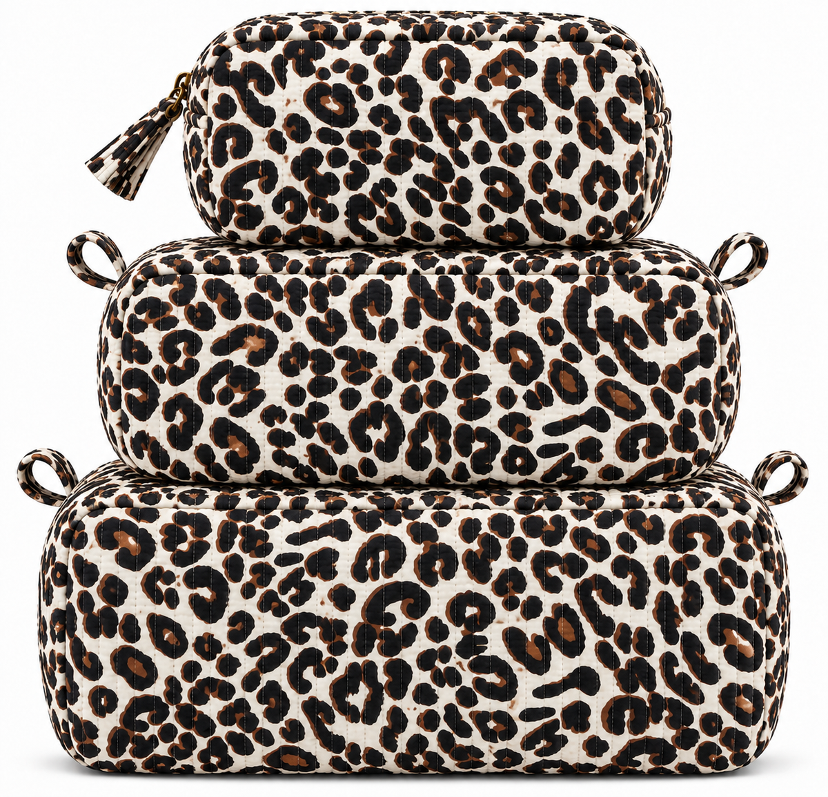 Savannah Leopard Quilted Bag Print